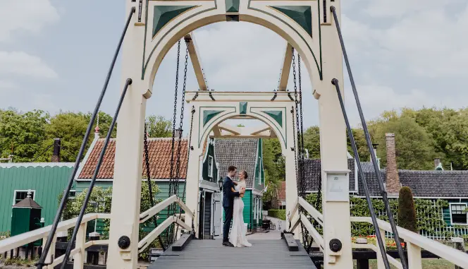 Trouwen op de Veluwe, uniek locatie Openluchtmuseum Arnhem, Zaanse huisjes